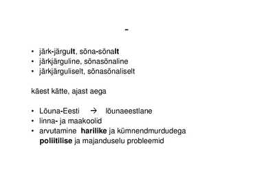 Eesti keele väljendusõpetus #11