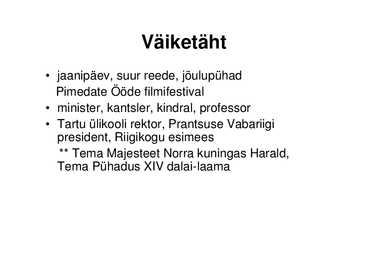 Eesti keele väljendusõpetus #19