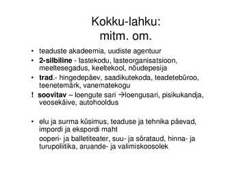 Eesti keele väljendusõpetus #4