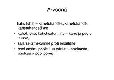 Eesti keele väljendusõpetus #7