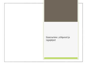 Saastumine-põhjused ja tagajärjed