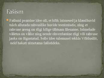 Fasistlik Itaalia #2