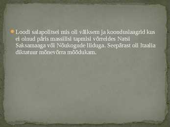 Fasistlik Itaalia #7