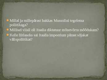 Fasistlik Itaalia #10