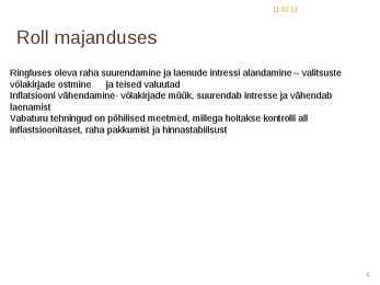 Keskpanga roll majanduses #6