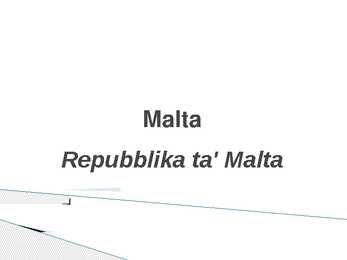 Malta - Repubblika ta-Malta
