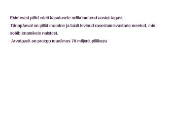 Hormonaalsed tabletid #3