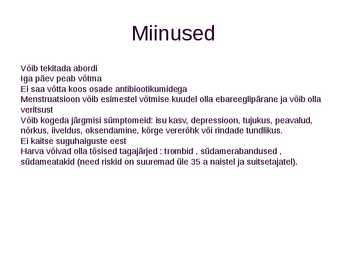 Hormonaalsed tabletid #6