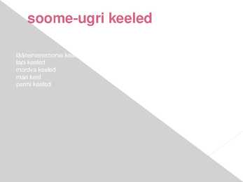 Soome-ugri keeled #6