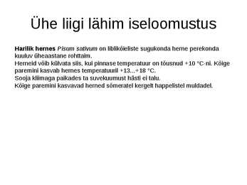 Haljastuses kasutavate taksonite määramine sugukonnas liblikõielised #21