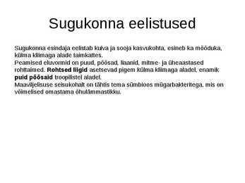 Haljastuses kasutavate taksonite määramine sugukonnas liblikõielised #4