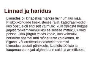 Keskaegne linn ja elu #13