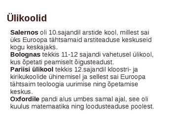 Keskaegne linn ja elu #14