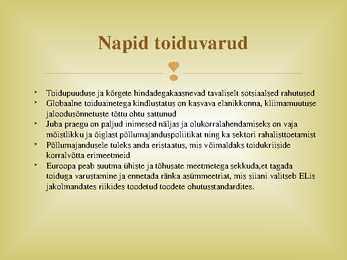 Maailma toiduprobleemid #12
