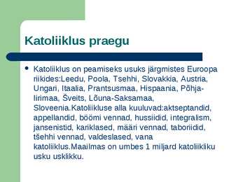 Katoliku kiriku organisatsiooni ja vaimulikkonna kujunemine #9