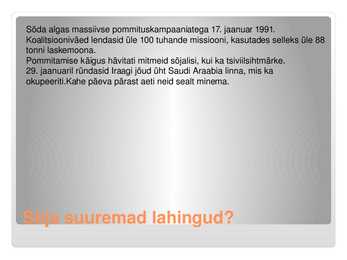 Lahesõda #7