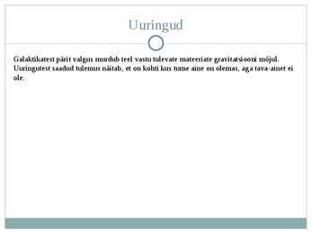 Varjatud aine-tume aine #7