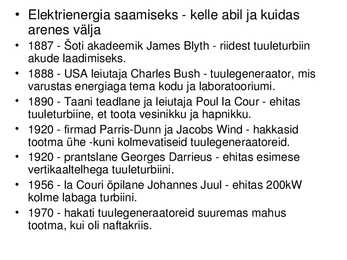 Tuuleenergia kasutamine-selle koht maailma ja Eesti majanduses #4
