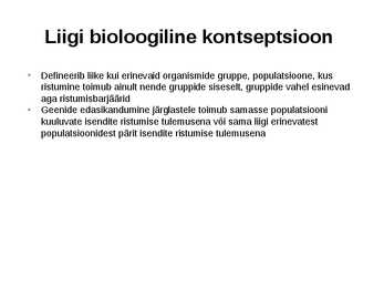 Looduslik valik ja liikide tekkimine #12