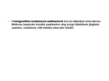 Looduslik valik ja liikide tekkimine #14