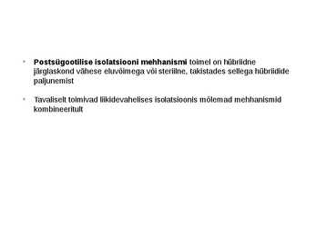 Looduslik valik ja liikide tekkimine #17