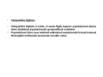 Looduslik valik ja liikide tekkimine #21
