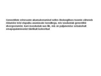 Looduslik valik ja liikide tekkimine #22
