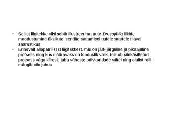 Looduslik valik ja liikide tekkimine #28