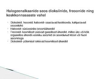 Halogeenalkaanid #13