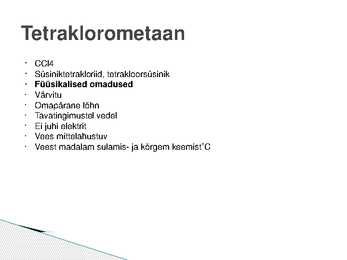 Halogeenalkaanid #3
