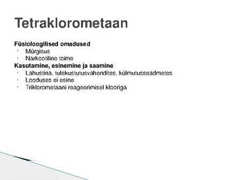 Halogeenalkaanid #4