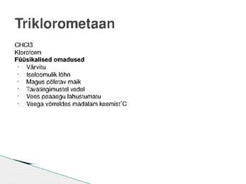 Halogeenalkaanid #7