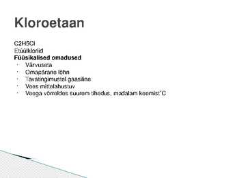 Halogeenalkaanid #9
