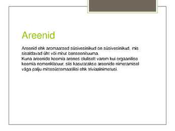 Areenid ja fenoolid #2