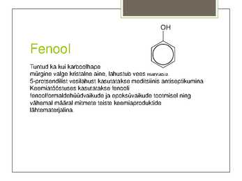 Areenid ja fenoolid #11