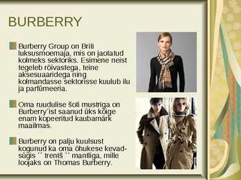 BURBERRY esitlus #2