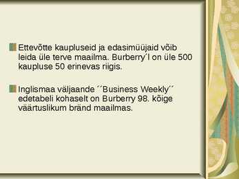 BURBERRY esitlus #3