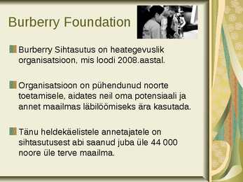 BURBERRY esitlus #8
