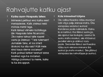 Esitlus katku kohta #9