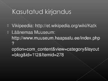 Esitlus katku kohta #10