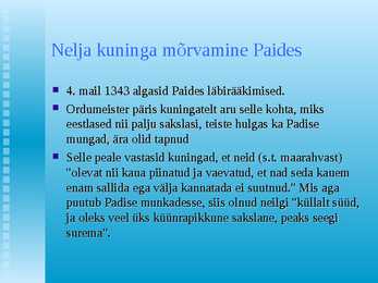 Paide Jüriöö ülestõusu ajal #5