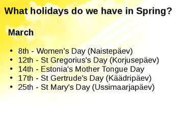 Estonian National Spring Holidays #2