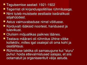 TARAPITA-rühmitus #3