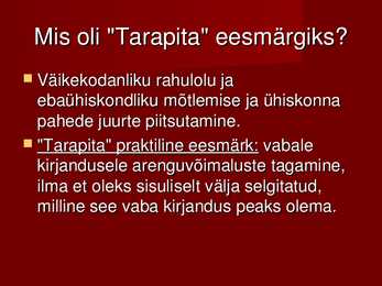 TARAPITA-rühmitus #21
