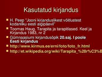 TARAPITA-rühmitus #23