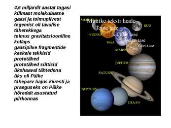 Päikesesüsteemi teke #2