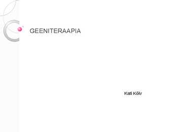 GEENITERAAPIA