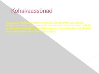 Kaassõnad konspekt #5