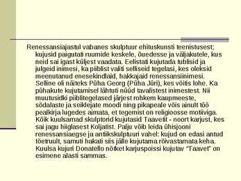 Quattrocento ehk Vararenessanss #14