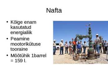 NAFTA- JA GAASITÖÖSTUS #2